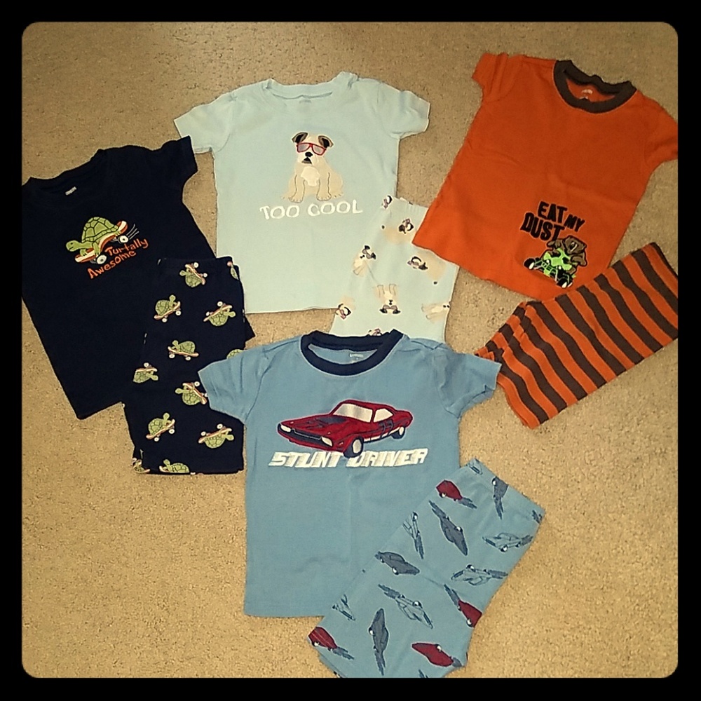 Boys size 6 Gymboree summer pj bundle